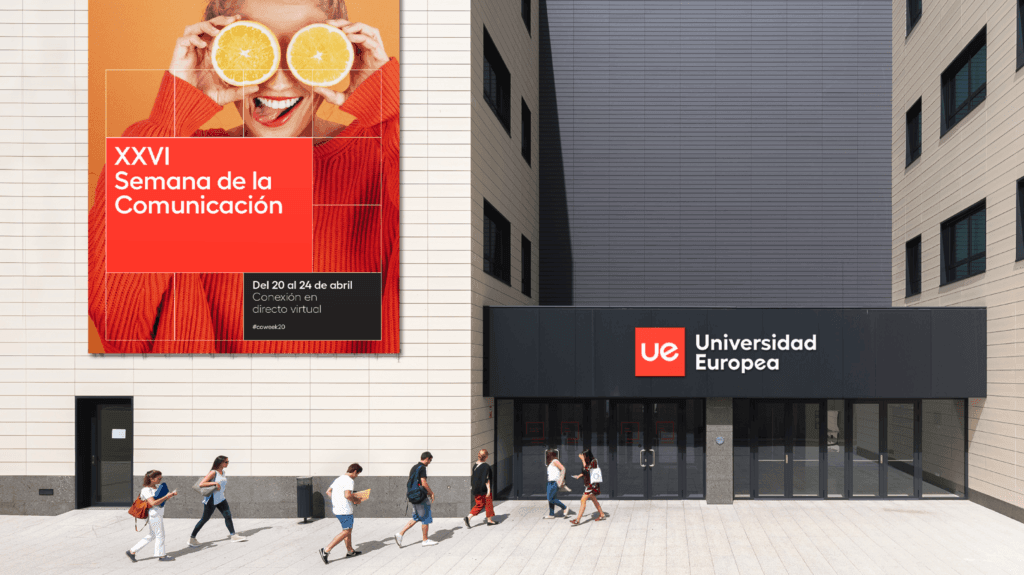 Entrance at Universidad Europea de Madrid in Alcobendas